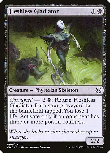 Fleshless Gladiator - one Spoiler