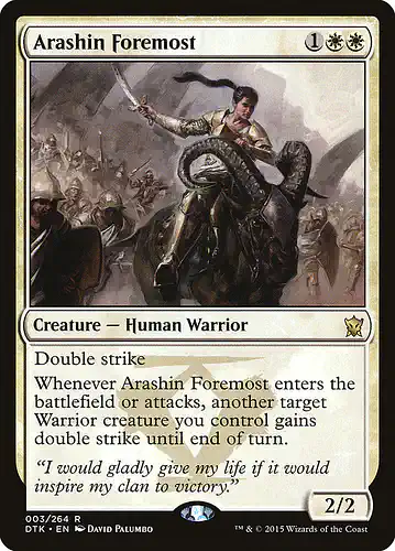 Arashin Foremost - dtk Spoiler