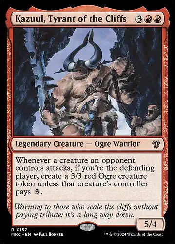 Kazuul, Tyrant of the Cliffs - mkc Spoiler
