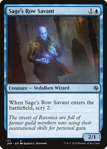 Sage's Row Savant - jmp Spoiler