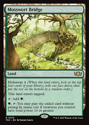 Mosswort Bridge - tdc Spoiler