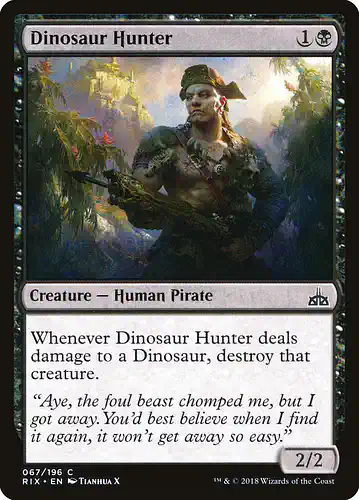Dinosaur Hunter - rix Spoiler