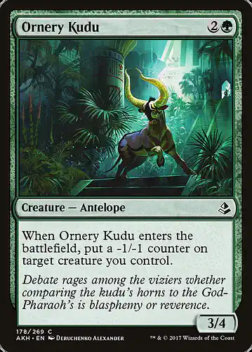 Ornery Kudu - akh Spoiler