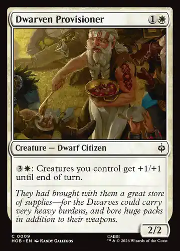 Dwarven Provisioner - hob Spoiler