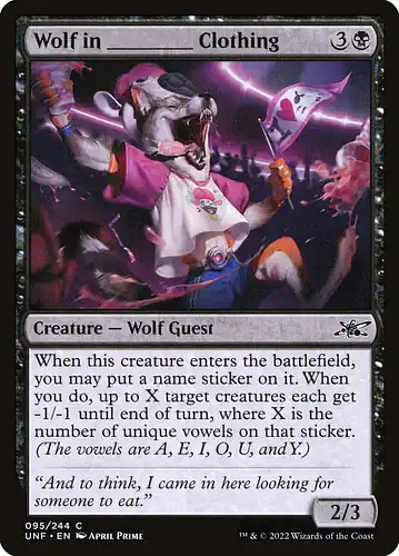 Wolf in _____ Clothing - unf Spoiler