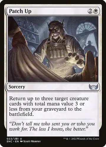 Patch Up - snc Spoiler
