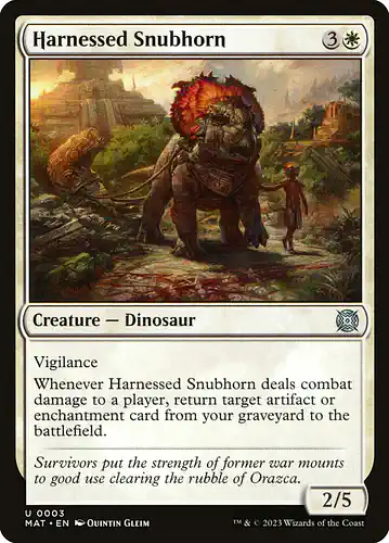 Harnessed Snubhorn - mat Spoiler