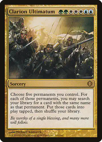Clarion Ultimatum - ala Spoiler