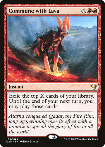 Commune with Lava - c20 Spoiler