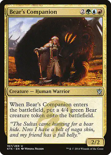Bear's Companion - ktk Spoiler