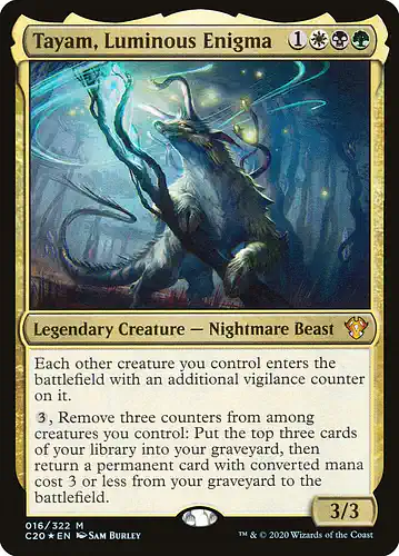 Tayam, Luminous Enigma - c20 Spoiler
