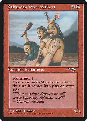 Balduvian War-Makers - all Spoiler