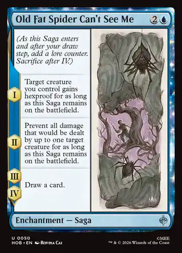 Old Fat Spider Can't See Me - hob Spoiler