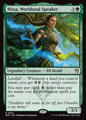 Nissa, Worldsoul Speaker - drc Spoiler