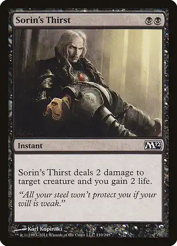 Sorin's Thirst - m12 Spoiler