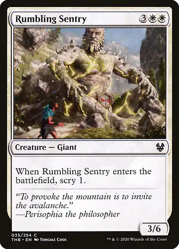 Rumbling Sentry - thb Spoiler