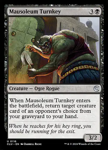 Mausoleum Turnkey - clu Spoiler