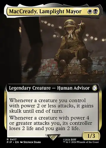 MacCready, Lamplight Mayor - pip Spoiler