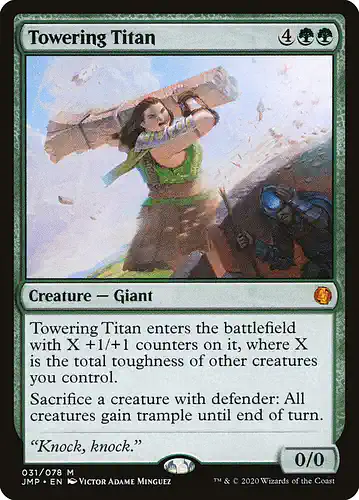 Towering Titan - jmp Spoiler