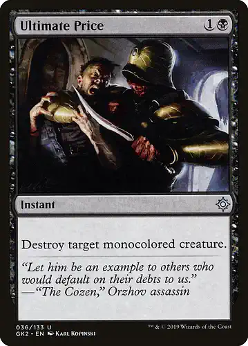Ultimate Price - gk2 Spoiler