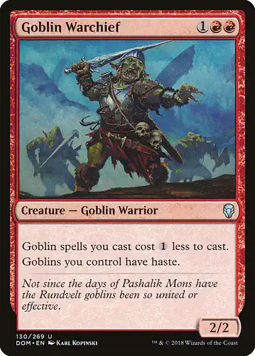 Goblin Warchief - dom Spoiler