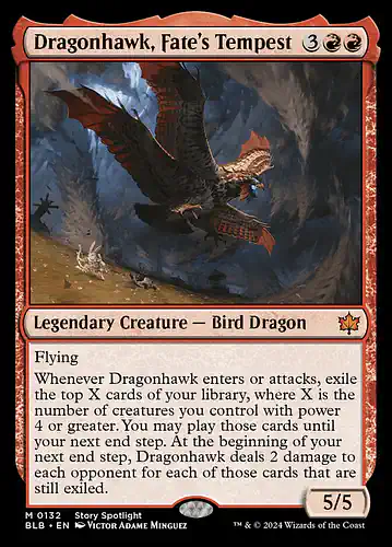 Dragonhawk, Fate's Tempest - blb Spoiler