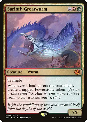 Sarinth Greatwurm - bro Spoiler