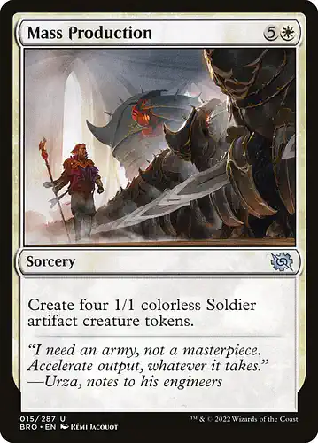 Mass Production - bro Spoiler
