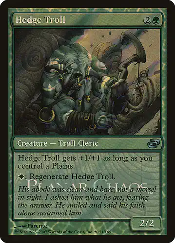 Hedge Troll - plc Spoiler