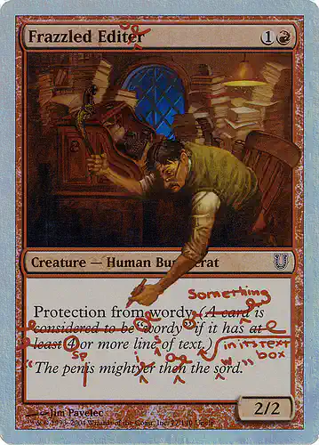 Frazzled Editor - unh Spoiler