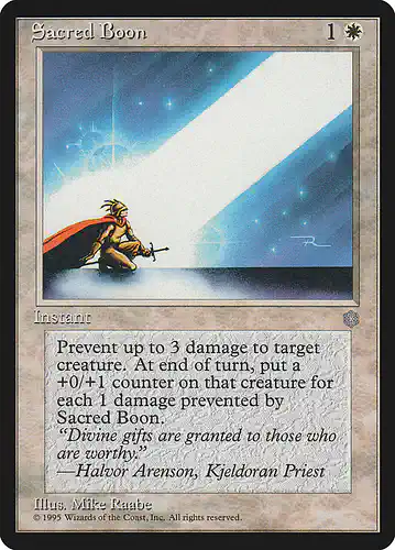 Sacred Boon - ice Spoiler