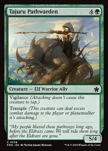 Tajuru Pathwarden - fdn Spoiler