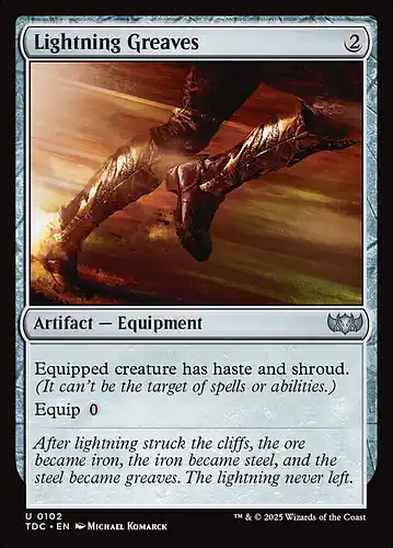 Lightning Greaves - tdc Spoiler