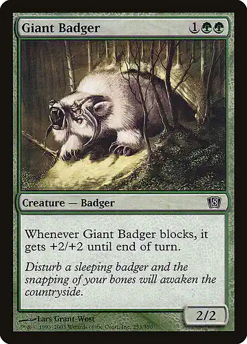 Giant Badger - 8ed Spoiler