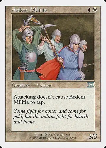 Ardent Militia - 6ed Spoiler