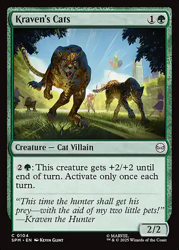 Kraven's Cats - spm Spoiler