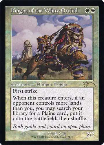 Knight of the White Orchid - sld Spoiler