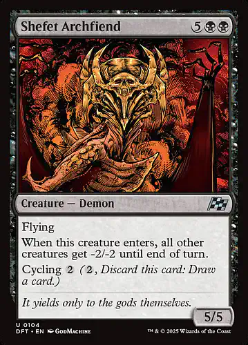 Shefet Archfiend - dft Spoiler