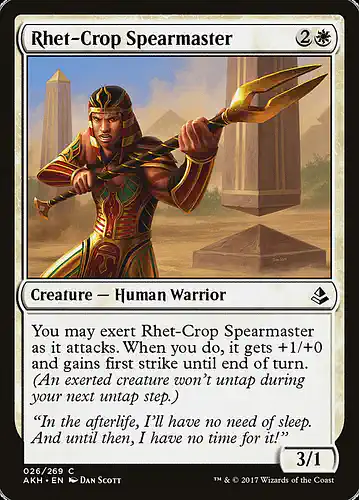 Rhet-Crop Spearmaster - akh Spoiler