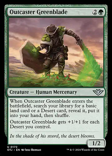 Outcaster Greenblade - otj Spoiler