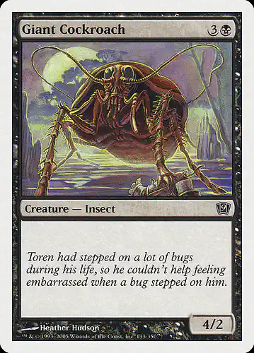 Giant Cockroach - 9ed Spoiler