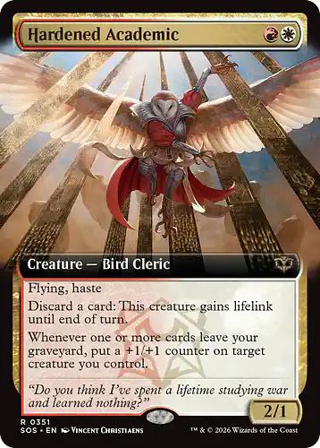 Hardened Academic - sos Spoiler