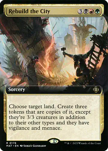 Rebuild the City - mat Spoiler