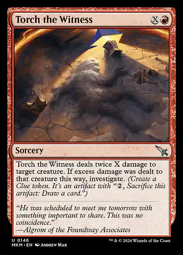 Torch the Witness - mkm Spoiler