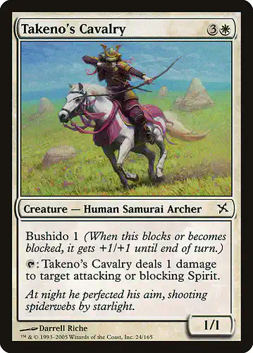 Takeno's Cavalry - bok Spoiler