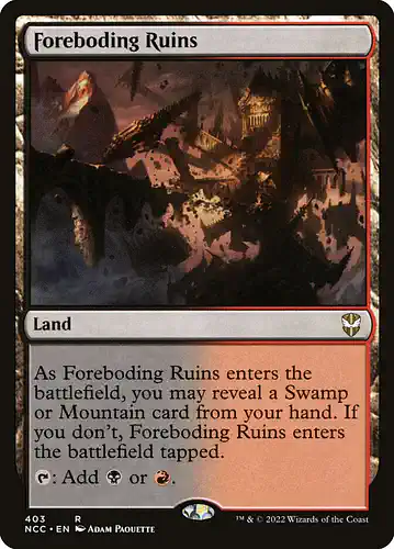 Foreboding Ruins - ncc Spoiler