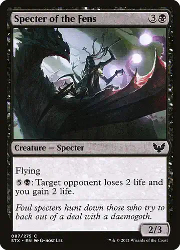 Specter of the Fens - stx Spoiler