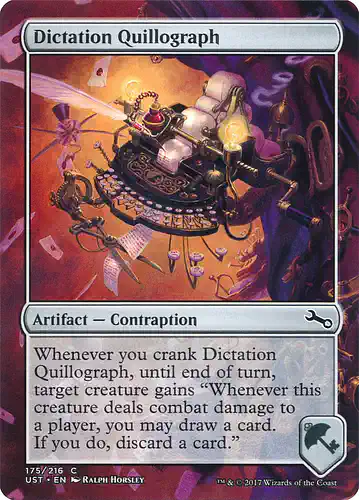 Dictation Quillograph - ust Spoiler