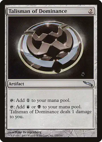 Talisman of Dominance - mrd Spoiler