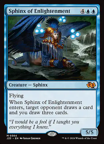 Sphinx of Enlightenment - j25 Spoiler